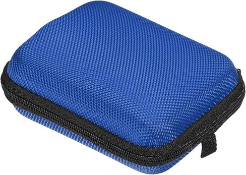 Portable Storage Carrying Bag Shockproof Blue 4.21 x 3.15 x 1.38 Inch for Earbuds USB Cable Hard Drive in Saudi Arabia