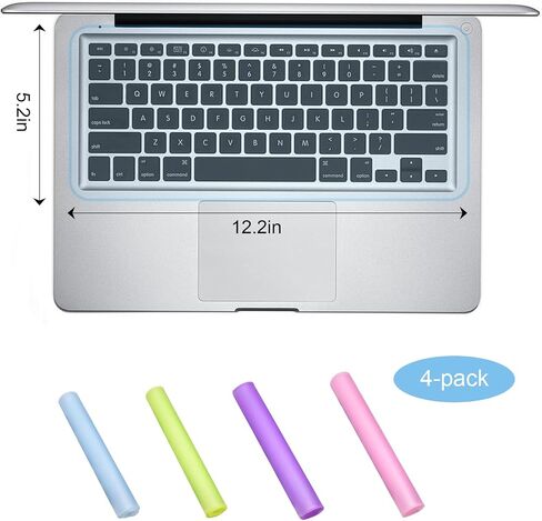 Premium Silicone Keyboard Protector Cover for 13-14 Inch Laptops and Desktops, Dustproof and Transparent, Soft and Flexible Keyboard Skin(4MIX) in Saudi Arabia