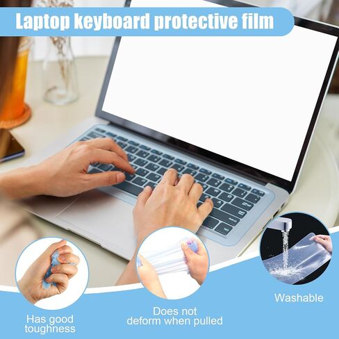 Premium Silicone Keyboard Protector Cover for 13-14 Inch Laptops and Desktops, Dustproof and Transparent, Soft and Flexible Keyboard Skin(4MIX) in Saudi Arabia