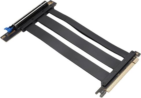 Yoidesu PCIE 5.0 Riser Cable, 128GBs Graphics Card Extender Cable ABS PCB Black Plug and Play for Servers (15cm) in Saudi Arabia