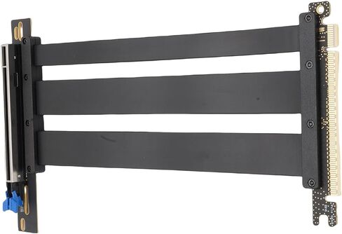 Yoidesu PCIE 5.0 Riser Cable, 128GBs Graphics Card Extender Cable ABS PCB Black Plug and Play for Servers (15cm) in Saudi Arabia