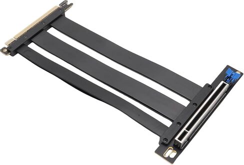 Yoidesu PCIE 5.0 Riser Cable, 128GBs Graphics Card Extender Cable ABS PCB Black Plug and Play for Servers (15cm) in Saudi Arabia