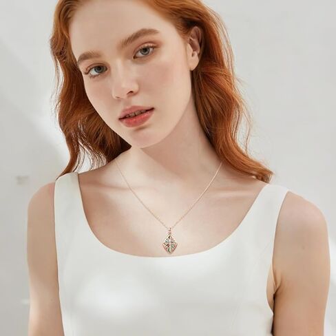 YEESIA Cross Necklace 925 Sterling Silver Necklaces Cross Abalone Shell Pendant Jewelry Religious Gift for Women Men Christmas Birthday Halloween Jewelry Gifts in Kuwait