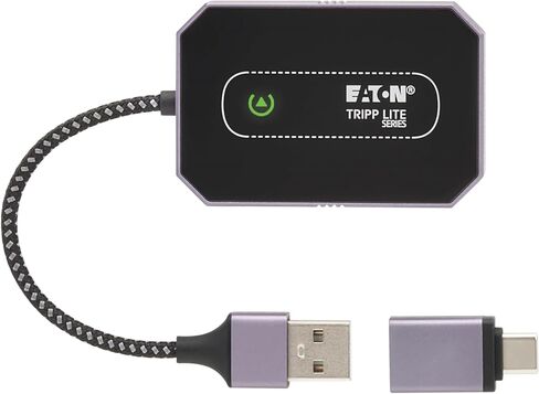محول Eaton Tripp Lite Series Bluetooth Apple CarPlay اللاسلكي لشاشة السيارة، حجم صغير محمول، USB-C ومحول USB، iOS 10+، التوصيل والتشغيل، متوافق مع iPhone، ضمان لمدة 3 سنوات (U264-001-APL) in Saudi Arabia