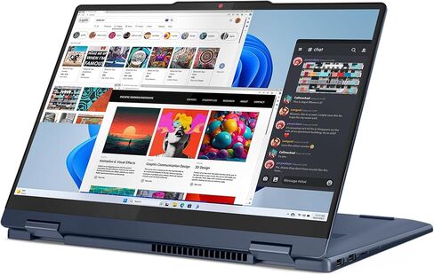 Lenovo IdeaPad 5 2 في 1 كمبيوتر محمول 14 بوصة WUXGA IPS شاشة لمس 6-Core AMD Ryzen 5 8645HS 16GB LPDDR5 512GB SSD Radeon 760M Graphics Wi-Fi 6 لوحة مفاتيح بإضاءة خلفية بصمة Win11 Home w/ONT 32GB USB in Saudi Arabia