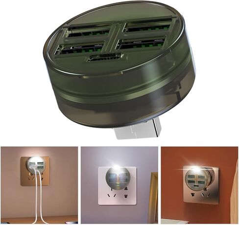 USB Splitter Cable 1 Male to 4 Female 1 Type C Female Extension Cord Connector Extender Hub Charger Adapter Versatile Charging Dock in Saudi Arabia