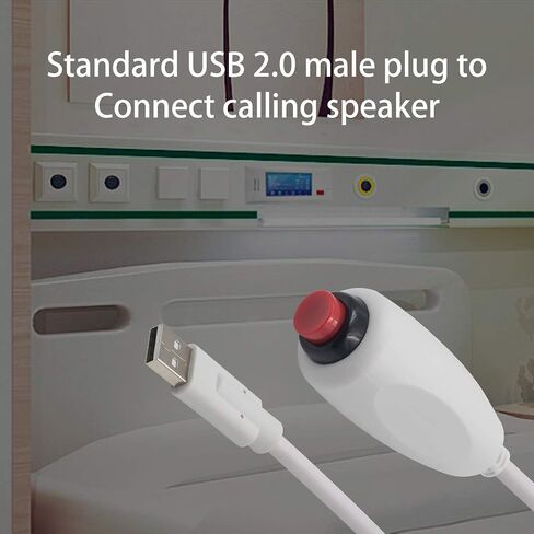Poyiccot Nurse Call Cord 6.35mm 1/4" Phone Plug Cable with Bed Sheet Clip for Nurse Station Universal Replacement Call Cord, Black 9.8feet/3m in Saudi Arabia