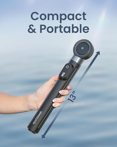 KraftGeek 67" Dual-Sided Magnetic Phone Tripod for iPhone MagSafe,Auto-Open Selfie Stick Tripod with Remote, Hidden Clamp, Portable Cell Phone Tripod Stand for Travel & Content Creation(Black) in Kuwait