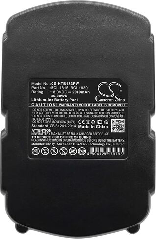 استبدال بطارية WOLWES لشركة Hitachi P/N: 326240، 326241، 327730، 327731، BCL 1815، BCL 1830، EBM 1815، EBM 1830، DH18DLP4، DS 18DFL، DS 18DFLG، DS 18DL، DS 18DMR in Saudi Arabia