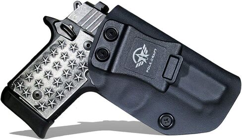 P938 Holster، Kydex IWB Holster Fit: Sig Sauer P938 Pistol Case - حزام الخصر الداخلي المخفي - ملحقات بندقية Sig P938 - Adj. عدم القدرة على الاحتفاظ - زر الغطاء المغناطيسي - عدم التآكل - عدم وجود اهتزاز in Kuwait