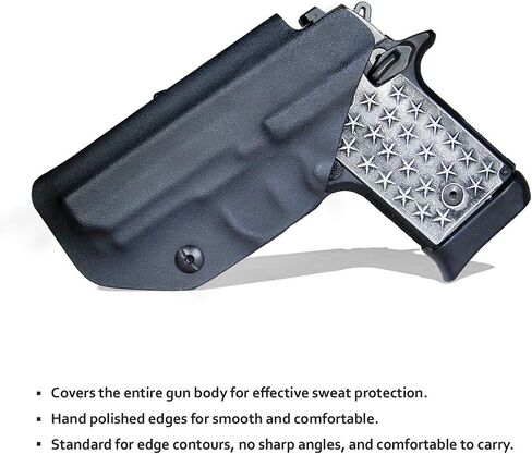 P938 Holster، Kydex IWB Holster Fit: Sig Sauer P938 Pistol Case - حزام الخصر الداخلي المخفي - ملحقات بندقية Sig P938 - Adj. عدم القدرة على الاحتفاظ - زر الغطاء المغناطيسي - عدم التآكل - عدم وجود اهتزاز in Kuwait