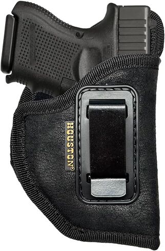 IWB Gun Holster من Houston-Nobuck ECO جلد مخفي يناسب: Glock 26/27/33، Shield 45، XD-s 45، Taurus PT 111/G2C، Walt P22/PK 380، Ruger SR 9C، XD 9 sub s.0، S&W M&P 9C، معظم المكدس المزدوج C in Kuwait