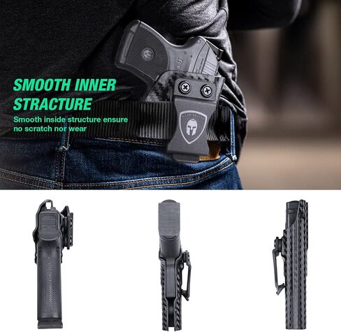 حافظة من ألياف الكربون WARRIORLAND IWB تناسب G17/19، G43/43X، G2C/G3C، G3، Hellcat، LC9، Security 9، LCP 2، LCP 380، Kimber Micro 9، Bodyguard 380، M&P 9mm، Shield 9mm، 9/380 Shield EZ، SD9VE، SCCY in Kuwait