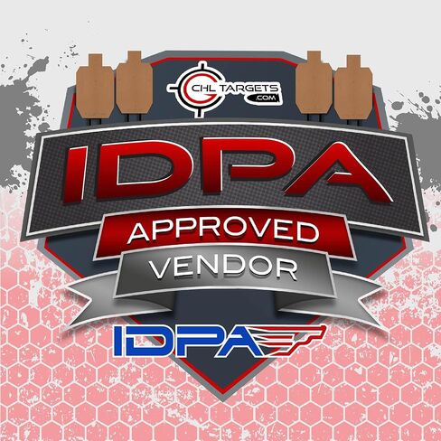 أهداف الرماية الرسمية من الورق المقوى من IDPA، وهدف الجذع التنافسي، وهدف الرماية بالصورة الظلية، والبنادق، والمسدسات، والبنادق، المصنوعة في الولايات المتحدة الأمريكية in Kuwait