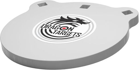 Dragon AR500 Steel Targets - 3/8" or 1/2" Thick, 12" to 4" Sizes, Painted Gong Targets for Shooting, Made in USA in Saudi Arabia