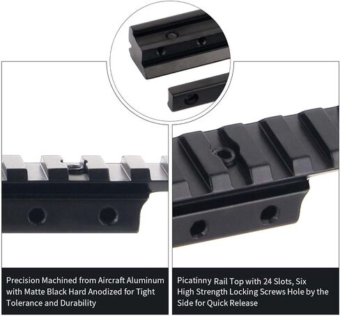 Picatinny Rail Dovetail to Picatinny Adapter for 11mm to 20mm Converter Rail Mount, Lightweight Rail Mount for 1913 Rails in Saudi Arabia