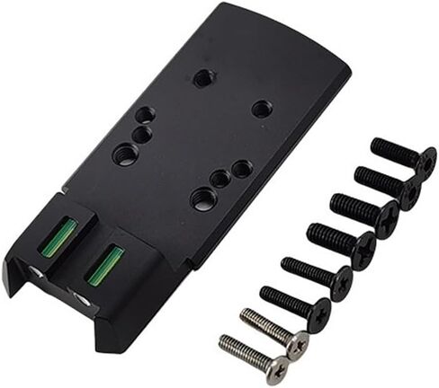 لوحة تركيب SIG P320 مع حامل محول نقطة خضراء من الألياف الضوئية، متوافقة مع SIG P320، P320 Compact وSP2022 (لا ينطبق على X-5 أو M17)، مع براغي تثبيت RMR-Spec in Kuwait