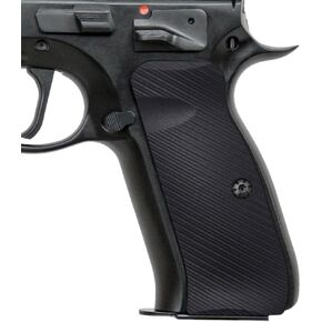 Cool Hand G10 Grips for CZ 75 Full Size, SP-01, 75B BD, Pistol Grips Screws Included, Palm Swell Back Style, Mag Release, Golf Ball Dimple Texture in Kuwait