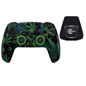 Custom Controllerzz Weeds Controller & Case Bundle – Includes Custom Wireless Controller for PS5, PC & Controller Stand in Kuwait