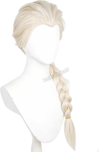 Sally Wig Long Straight Wine Red Middle Part 23.6 Inch Sally Wigs for Women, Dark Red Heat Resistant Synthetic Hair with Hairnet for Halloween Costume Cosplay in Kuwait