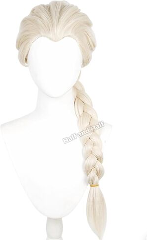 Sally Wig Long Straight Wine Red Middle Part 23.6 Inch Sally Wigs for Women, Dark Red Heat Resistant Synthetic Hair with Hairnet for Halloween Costume Cosplay in Kuwait