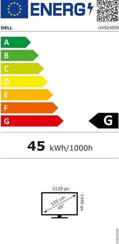 شاشة ديل منحنية مقاس 49 بوصة - U4924DW in Saudi Arabia