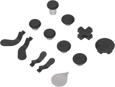 Pomya Replacement Game Controller Thumbsticks Component Pack Black for Elite Controller Series 2, Game Controller Component Pack with Carry Case Charging Dock 4 Paddles 2 D Pads in Saudi Arabia
