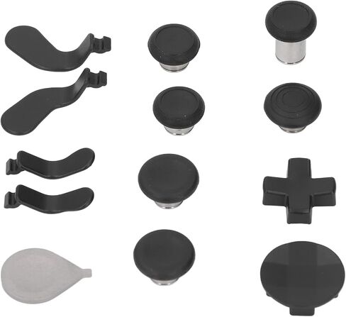 Pomya Replacement Game Controller Thumbsticks Component Pack Black for Elite Controller Series 2, Game Controller Component Pack with Carry Case Charging Dock 4 Paddles 2 D Pads in Saudi Arabia