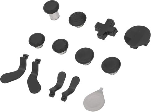 Pomya Replacement Game Controller Thumbsticks Component Pack Black for Elite Controller Series 2, Game Controller Component Pack with Carry Case Charging Dock 4 Paddles 2 D Pads in Saudi Arabia