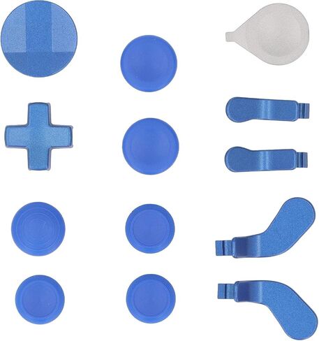 Pomya Metal Controller Thumbsticks, Paddles, D Pads Magnetic Set with Charging Dock Adjustment Tool for Elite Controller Series 2 2Core, Blue, Stainless Steel, Multiple Key Combinations in Saudi Arabia