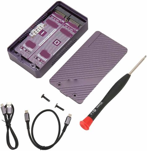 Keenso Hard Disk Disk Cinete External Case 20Gbps Dual Bay for Professional Use of High Speed Data Transmission in Saudi Arabia