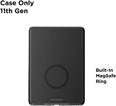 حافظة PopSockets Kindle Paperwhite 2021 (الجيل الحادي عشر، 6.8 بوصات) والإصدار المميز - غطاء واقي نحيف مع حلقة مدمجة متوافقة مع MagSafe لـ MagSafe PopGrip، ملحق القارئ الإلكتروني - أسود شفاف in Saudi Arabia