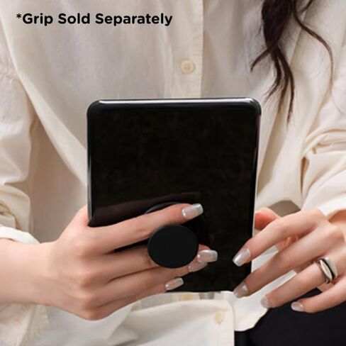 حافظة PopSockets Kindle Paperwhite 2021 (الجيل الحادي عشر، 6.8 بوصات) والإصدار المميز - غطاء واقي نحيف مع حلقة مدمجة متوافقة مع MagSafe لـ MagSafe PopGrip، ملحق القارئ الإلكتروني - أسود شفاف in Saudi Arabia