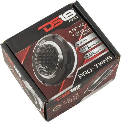 مكبر صوت DS18 PRO-TWN5 عالي الضغط من النيوديميوم سوبر بوليت 1.5 بوصة VC 400 بحد أقصى، 200 وات RMS، 4 أوم مع مكبرات صوت متقاطعة مدمجة هي الأفضل في سوق الصوت الاحترافي وVoceteo (مكبر صوت واحد) (متجدد) in Saudi Arabia