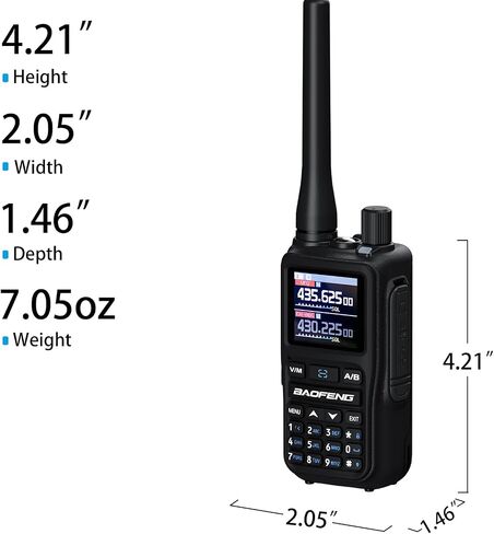 BAOFENG uv-5r mini Ham Radio,uv5r mini Handheld App Programming Walkie Talkies with 5W Power,Copy Frequency,999 Channels,USB-C Charging (Orange-2PACK) in Saudi Arabia