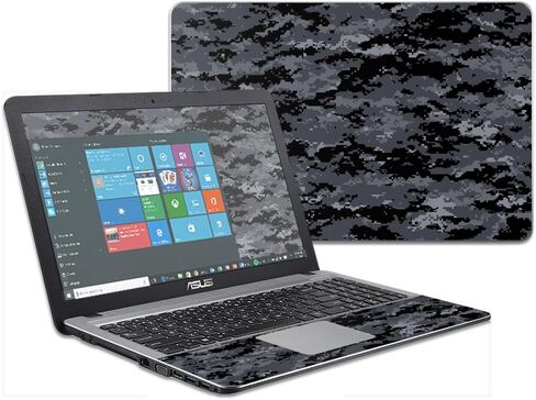 غلاف MightySkins متوافق مع Asus VivoBook X540SA X540LA مقاس 15.6 بوصة غطاء لاصق جلدي مموه رقميًا in Saudi Arabia