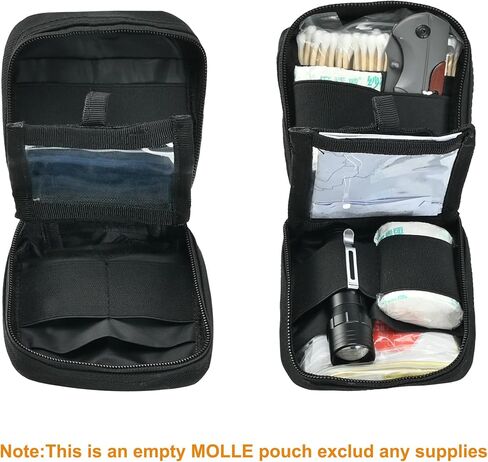 EDC Small Tactical Molle Pouch, Micro Utility Pouch,Removable Clear ID Pocket Mini Knife Compass Flashlight Card Storage Bag Belt Outdoor Hiking Camping Hunting in Saudi Arabia