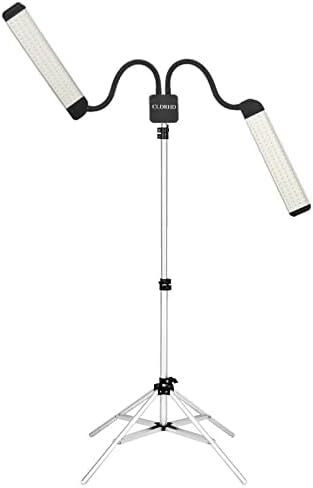 Dual Arm Light Portable Led Lighting for Eyelash Extension, Esthetician, Live Streaming, Makeup, Filming & Photography | 5600K Five-Stage Dimming Daylight & Tripod & Phone Holder in Saudi Arabia