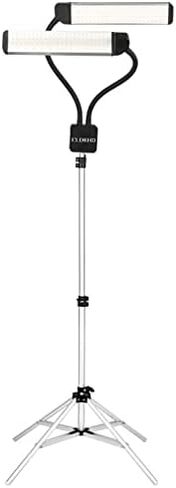 Dual Arm Light Portable Led Lighting for Eyelash Extension, Esthetician, Live Streaming, Makeup, Filming & Photography | 5600K Five-Stage Dimming Daylight & Tripod & Phone Holder in Saudi Arabia