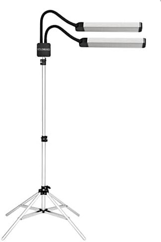 Dual Arm Light Portable Led Lighting for Eyelash Extension, Esthetician, Live Streaming, Makeup, Filming & Photography | 5600K Five-Stage Dimming Daylight & Tripod & Phone Holder in Saudi Arabia