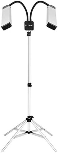 Dual Arm Light Portable Led Lighting for Eyelash Extension, Esthetician, Live Streaming, Makeup, Filming & Photography | 5600K Five-Stage Dimming Daylight & Tripod & Phone Holder in Saudi Arabia
