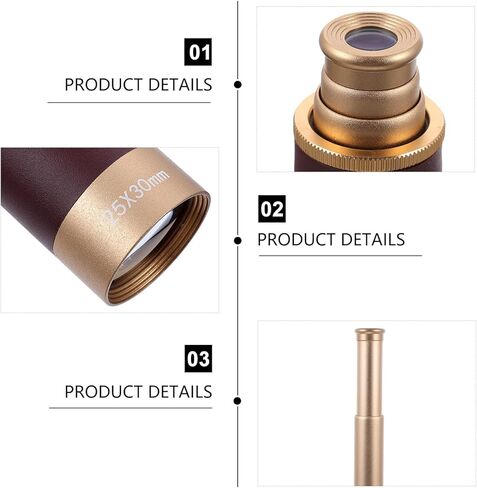 High Magnification Monocular Telescope Portable Retractable Outdoor Use Telescope with Body for Camping Hiking Bird Watching in Kuwait