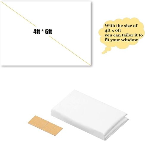 Rear Projection Screen,Portable Sided Video Projector Screen,Window Projection Film,Cloth Rear Projection Screen for Virtual Halloween and Christmas Window Projection Videos 1.8x1.2m in Saudi Arabia