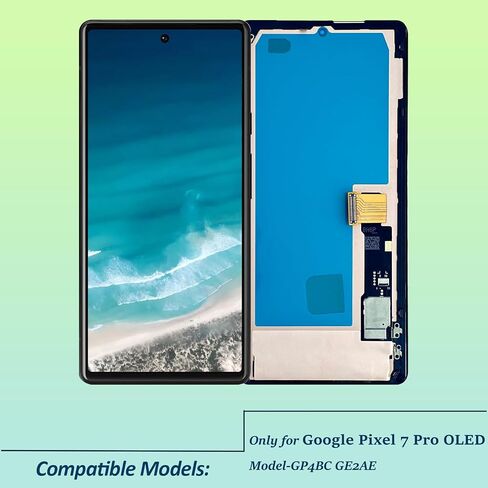 لجوجل بكسل 7 برو OLED قطع غيار للشاشة GP4BC GE2AE LCD ثلاثية الأبعاد عرض محول الأرقام اللمس الجمعية مع أدوات إصلاح in Kuwait