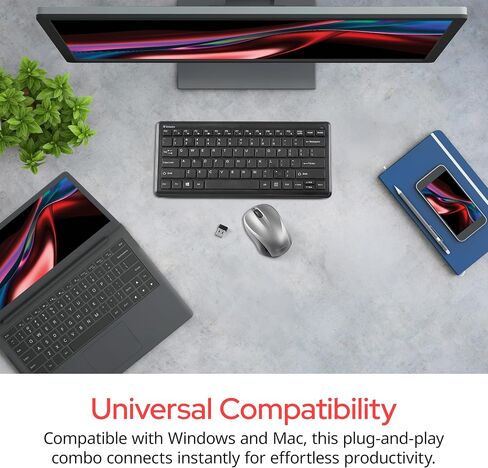 Verbatim Silent Wireless Compact Keyboard and Mouse Combo in Saudi Arabia