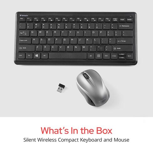 Verbatim Silent Wireless Compact Keyboard and Mouse Combo in Saudi Arabia