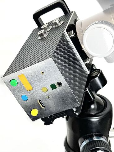 OrionU Star Tracking Equatorial Mount، جهاز تعقب أسترو بعمود فولاذي مزدوج اللولب مع مؤشر قطبي عالي السطوع، تحكم ESP32 ثنائي النواة، سعة تحميل 4 كجم للتصوير الفلكي للسماء العميقة والفاصل الزمني in Kuwait