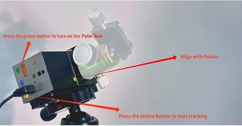 OrionU Star Tracking Equatorial Mount، جهاز تعقب أسترو بعمود فولاذي مزدوج اللولب مع مؤشر قطبي عالي السطوع، تحكم ESP32 ثنائي النواة، سعة تحميل 4 كجم للتصوير الفلكي للسماء العميقة والفاصل الزمني in Kuwait