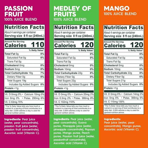 Ceres 100% All Natural Pure Fruit Juice Blend, Passion Fruit - Gluten Free, Rich in Vitamin C, No Added Sugar or Preservatives, Cholesterol Free - 33.8 FL OZ (Pack of 1) in Saudi Arabia