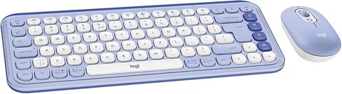 مجموعة Logitech POP ICON Combo، مجموعة لوحة مفاتيح وماوس بلوتوث، كتابة مريحة، مفاتيح وأزرار قابلة للبرمجة، نقرات هادئة، سهولة التبديل حتى 3 أجهزة - أرجواني (متجدد) in Saudi Arabia